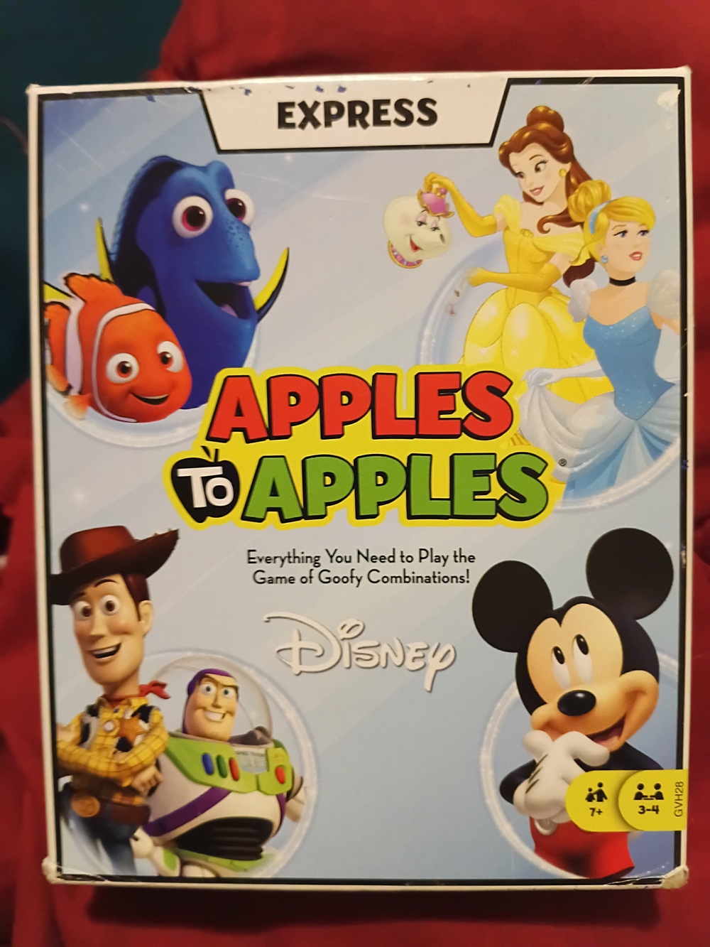 Disney Apples to Apples Kids Card Game - Blue & Yellow Artwork